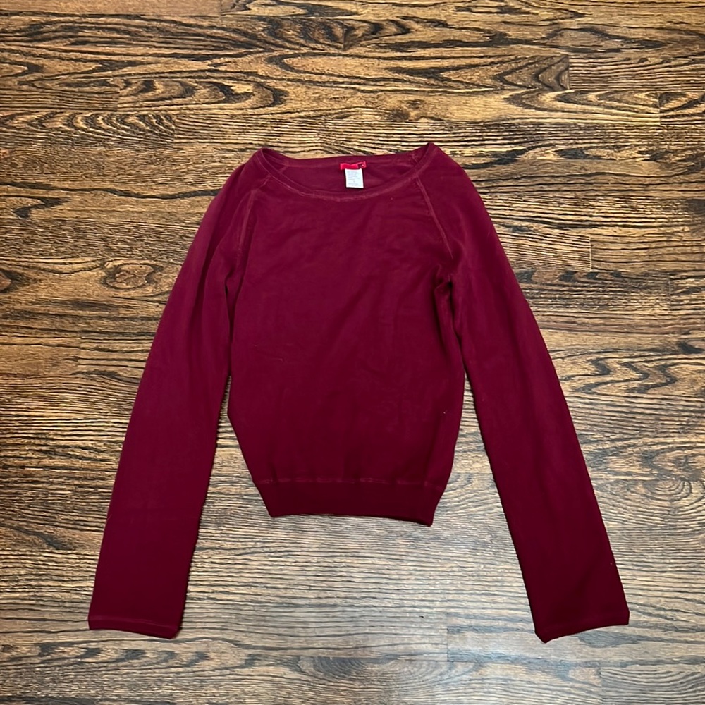 Maroon Long Sleeve Cozy Shirt